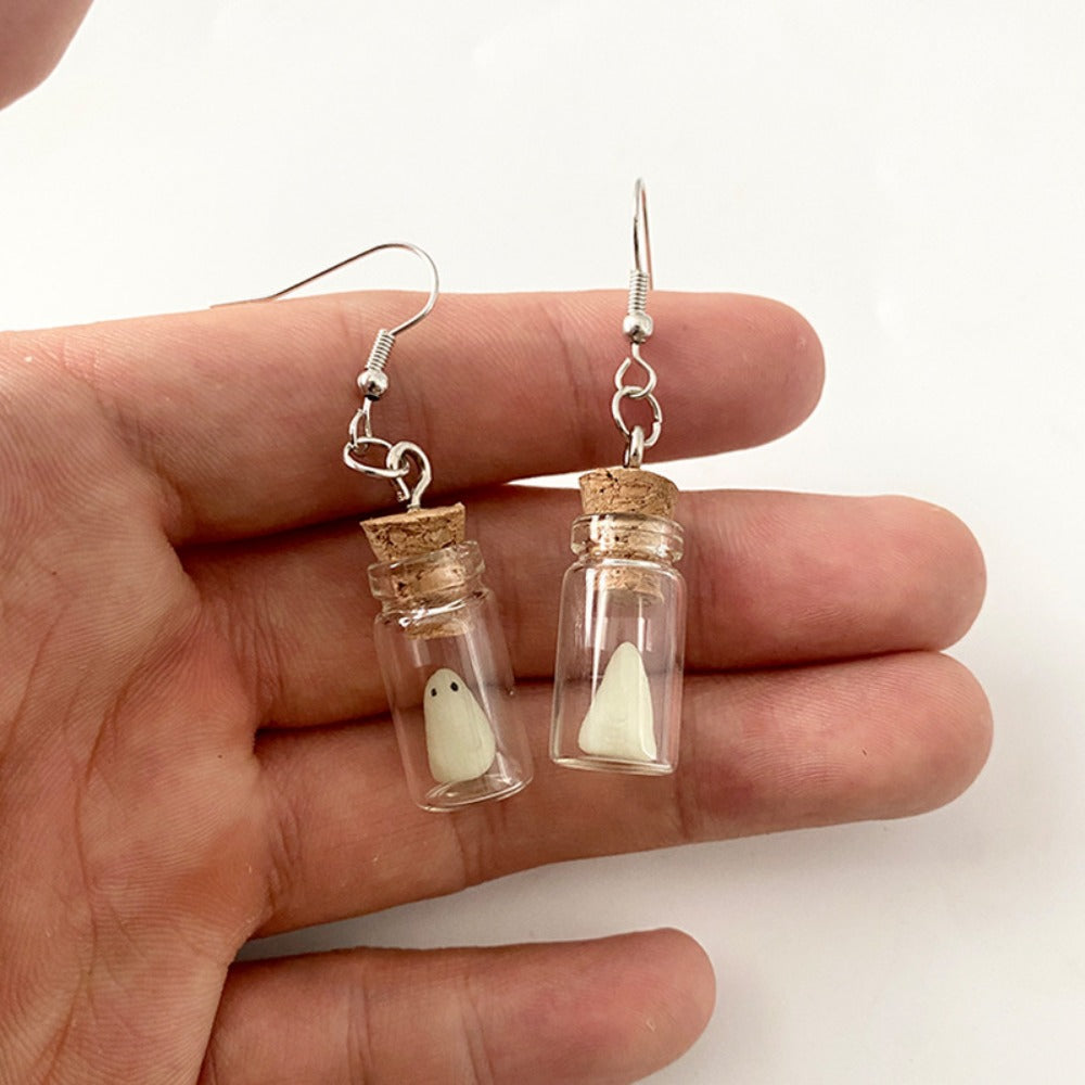 Wholesale Halloween Luminous Soft Clay Glowing Glass Earrings Necklace